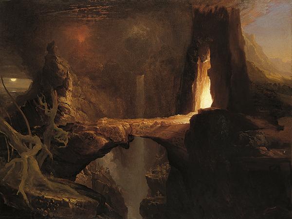 Thomas Cole Moon and Firelight China oil painting art